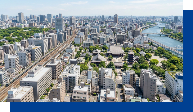台東区のオフィス街の街並み(イメージ)
